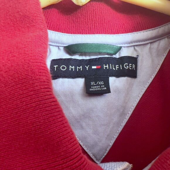Tommy Hilfiger Polo Shirt Men's Extra Large XL Red - Picture 4 of 4
